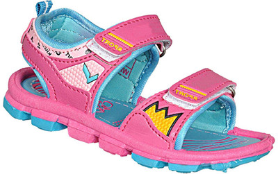 

Leon Girls Velcro Strappy Sandals(Pink