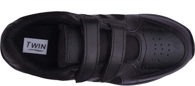 

TWIN Boys & Girls Velcro Monk Strap Shoes(Black
