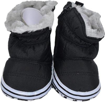 

Baby Bucket Boys Velcro Formal Boots(Black