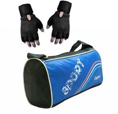 

Snipper Cobmo of Sport Blue bag and Black Gloves Gym & Fitness Kit