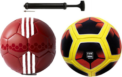 

Alen CG Sea Red + CFB NK Football Combo With Durable Air Pump. Football Kit