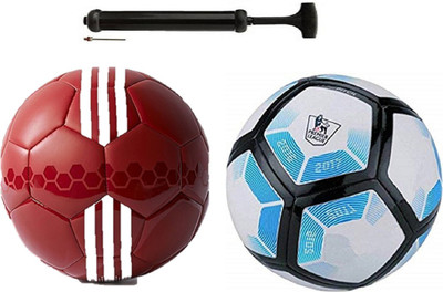 

Alen CG Sea Red + Lalinga Blu Football Combo With Durable Air Pump. Football Kit