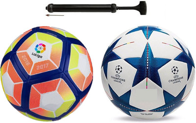 

Unik New Lalinga + Star Blue Football Combo With Durable Air Pump Football Kit