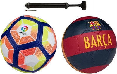 

Alen Lalinga + Red Barsa Football Combo With Durable Air Pump Football Kit