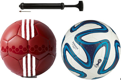 

Unik Sea Red + Blu Bazuka Football Combo With Durable Air Pump. Football Kit