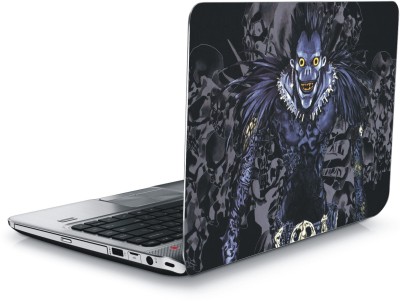 SANCTrix Death Note Anime -san015 UV print, fade resistant, scratchproof, matt finish, removable, universal size for 14-17 inch, come with combo pack of mobile free sticker, vinyl Laptop Decal 15.6