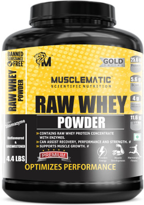 

Musclematic Raw Whey Powder Whey Protein(2 kg, Unflavored)