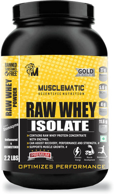 

Musclematic Raw Whey Isolate Whey Protein(1 kg, Unflavored)