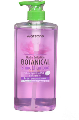 

Watsons Imported Watsons Botanical Shine Shampoo for Dry and Damaged Hair With SILK COCOON and ROSE Extract For Women and Men(725 ml)