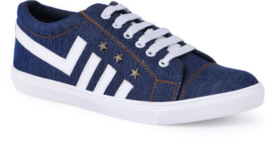

CLOSHO Blue Casual Shoes Sneakers For Men(Blue, White
