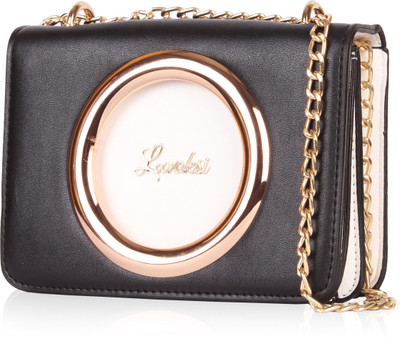

Luvoksi Women Casual Black Leatherette Sling Bag