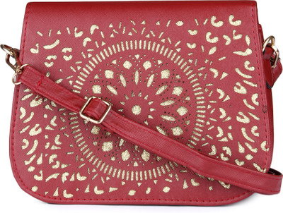 

Kleio Girls Casual Red PU Sling Bag