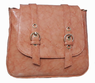 

Rosy Women Evening/Party, Casual, Formal Brown Cotton, PU Sling Bag