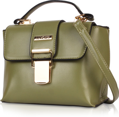 

Luvoksi Women Casual, Evening/Party Green Leatherette Sling Bag