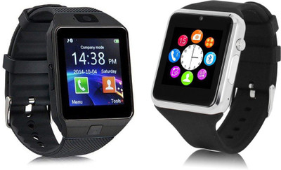 

GT-TECH Combo of 2 - DZ09 Black & A1 Silver Smartwatch Smartwatch(Black Strap Free Size)