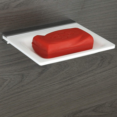 

Impulse High Grade Single Bathroom Soap Holder / Soap Dish / Soap Stand / Bathroom Accessories for Home - White(White)