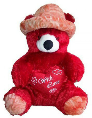 

Teddy Bear Soft Toys For Girls 6 Feet With Cap - 72 inch(Red)