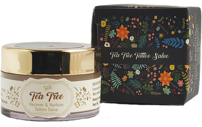 

Shae Tea Tree Oil Tattoo Salve | All Natural â Paraben Free â Lanolin Free â Ink Aftercare | With Tea Tree Essential Oil, Rosemary Essential Oil and Vitamin E Tea Tree Oil Recovery Skin tightening Tattoo Salve(black & floral)