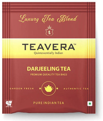 

Teavera Darjeeling Tea - 100 Tea Bags, 200g Unflavoured Black Tea Bags(200 g, Box)