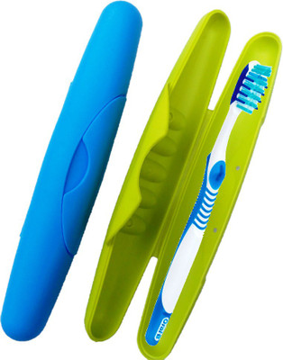 

Ajmoda Travel Toothbrush Holder Cover Case Set of 2 Toothbrush Case(Pack of 2)