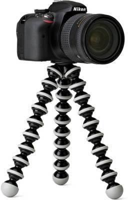 

Die Hard Gorilla Tripod 10" - Fully Flexible Foldable Octopus Mini Tripod Stand (Big 10 Inch Height) for Mobile Camera , DSLR , Smartphone & Action Cameras | Twist It | Bend It | Tilt It | With Universal Mobile Monopod "Mount Adapter" Monopod(Black & Whit