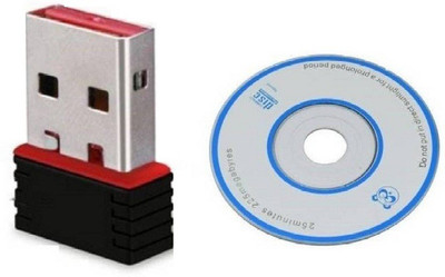 

Rewy Mini Wi-Fi Receiver 450 Mbps with Installation CD & Driver Link,2.4GHz, 802.11b/g/n USB 2.0 With High Speed . USB Adapter(Black)