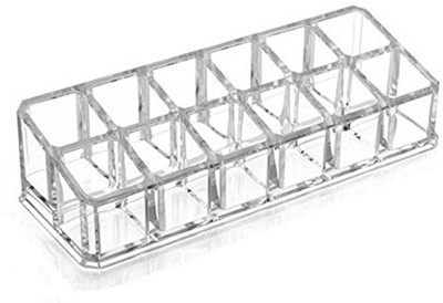 

Way Beyond Cosmetic Holder, Makeup Storage Box, Lipstick Holder, Paint Polish, Nail Paint Holder, Makeup brush Display Stand Multi-Grid Makeup Organizer, Vanity Box(Tranparent)