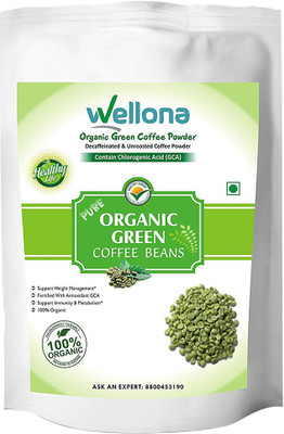 Wellona Green Organic Coffee Beans - Decaffeinated, Unroasted (200 gm)(200 g)