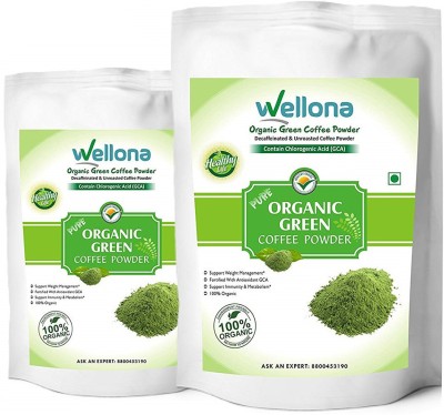 

Wellona 100% Pure, Unroasted Green Coffee Beans Organic Powder For Weight Loss (200 Gm, Pack Of 2)(200 g)