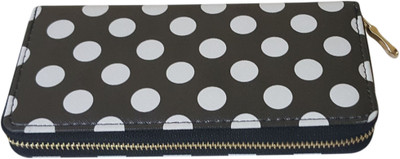 

rosa Women Casual Black, White Artificial Leather Wallet(8 Card Slots)