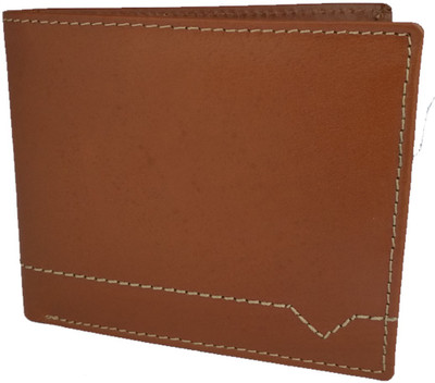 

NUKAICHAU Men Brown Genuine Leather Wallet(6 Card Slots)