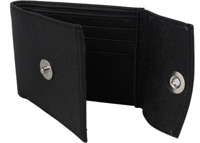 

SHAR Men Formal Black Artificial Leather Wallet(6 Card Slots)