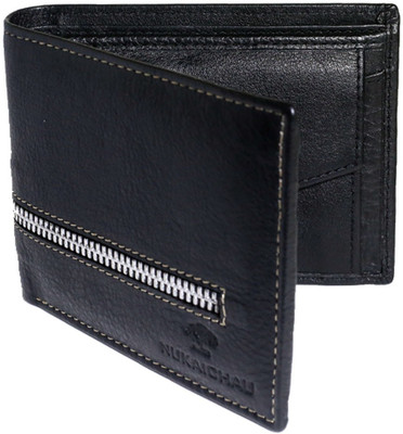 

NUKAICHAU Men Black Genuine Leather Wallet(8 Card Slots), NUKAICHAU Men Casual Black Genuine Leather Wallet(6 Card Slots)