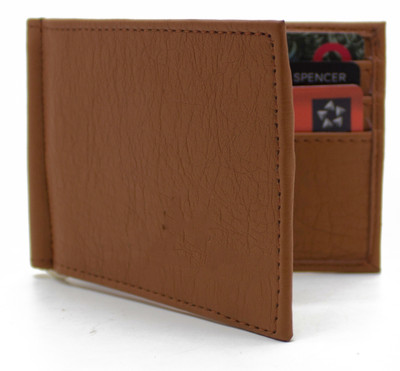 

MS Men Casual Brown Artificial Leather Money Clip(6 Card Slots)