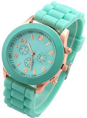 

MASTRENA 28 DESIGNER GREEN RUBBER STRAP FANCY WOMEN PARTY WEAR Watch - For Women