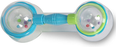 

Lilsoft Barbell rattle toy GREEN BLUE Rattle(Green, Blue)