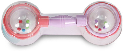 

Lilsoft Barbell rattle toy PINK PURPLE Rattle(Pink, Purple)