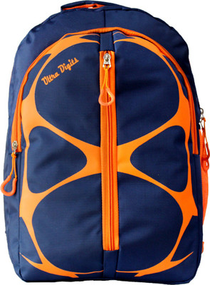 

Ultra Digits S Waterproof School Bag(Orange, Dark Blue, 20 L)