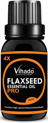 

VIHADO 4x PRO Flax seed Oil 100% Pure & Natural Essential Oil(18 ml)