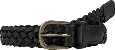 

Aditi Wasan Men Casual Black Genuine Leather Belt