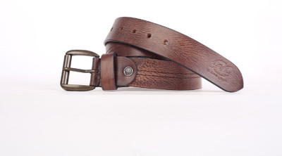 

modello crafts Men Casual Brown Genuine Leather Belt