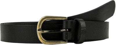 

Aditi Wasan Men Formal Black Genuine Leather Belt