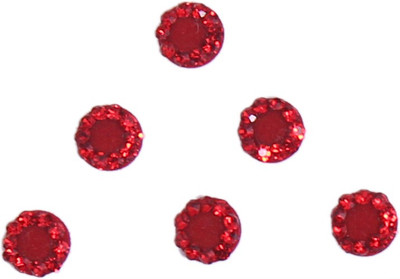 

Sunaina New Love Collection ROUND BORDER FOREHEAD Red Bindis(FANCY BINDI)