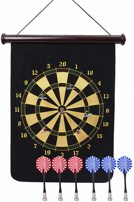 

QUINERGYS ® Large Safety First Magnetic Dartboard 21 inch Dart Board(Multicolor)