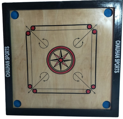 

mk sports champion 10002 24 cm Carrom Board(Brown)