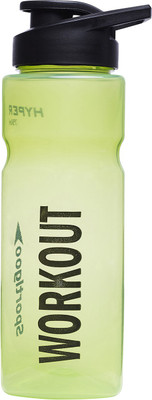

Sportigoo HYPER Translucent Gym Running Yoga Water 750 ml Sipper(Pack of 1, Green, Black)