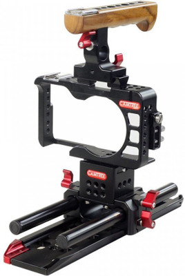 

CAMTREE Hunt camera cage rod handle tripod mounting baseplate for sony A6300 Camera photography video making film shoot CH-A63-C Camera Rig