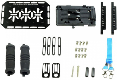 

PROAIM Director's Monitor Cage for 5" to 7" LCD Monitor Display | V- Mount Battery Plate | Neck Strap (P-DMC) Camera Rig