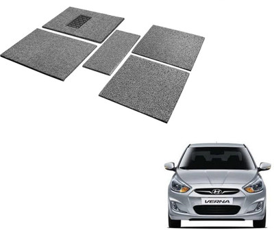 MOCKHE Rubber, EVA Standard Mat For  Hyundai Verna(Black, Grey)