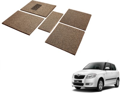 MOCKHE Rubber, EVA Standard Mat For  Skoda Fabia(Black, Beige)